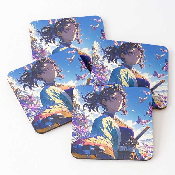 Item preview, Sanemi Shinazugawa Demon Slayer Fierce Hashira Blue Glow Portrait designed and sold by riadjamai.