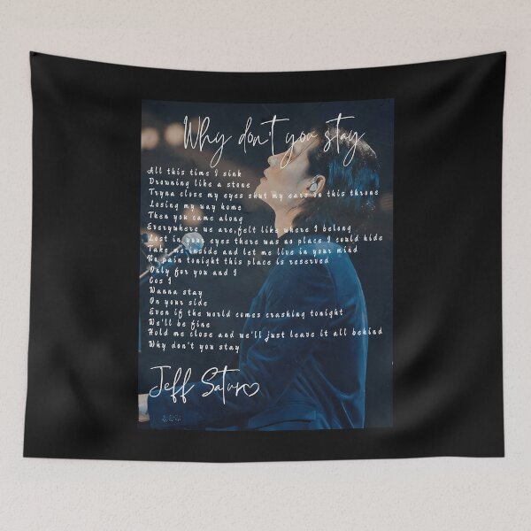 Item preview,  Jeff Satur Why Don'T You Stay English Lyric designed and sold by Qafilla  ⭐⭐⭐⭐⭐.