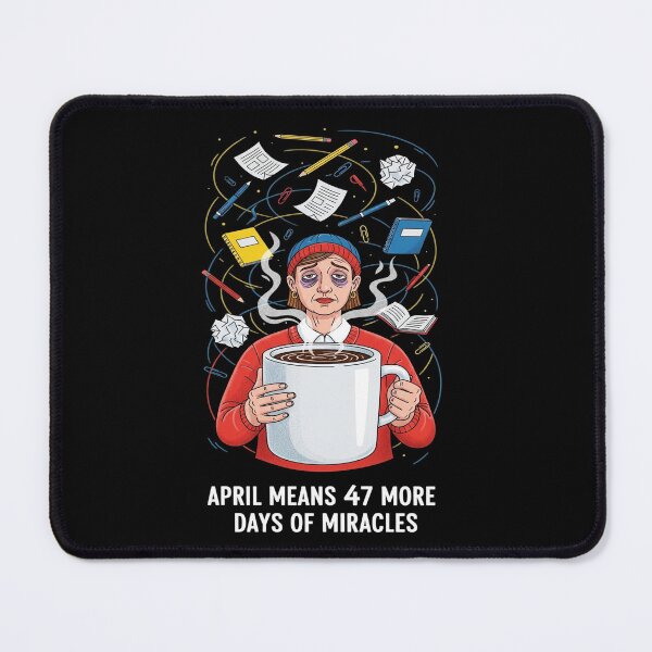 Item preview, April Means 47 More Days — Funny Teacher Spring Survival Humor designed and sold by FlamaC.