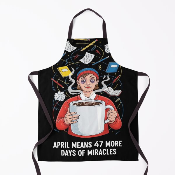 Item preview, April Means 47 More Days — Funny Teacher Spring Survival Humor designed and sold by FlamaC.