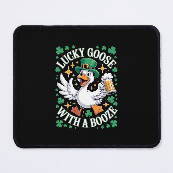 Item preview, Lucky Goose with Booze St Patricks Day Ireland Clover designed and sold by Formatage.