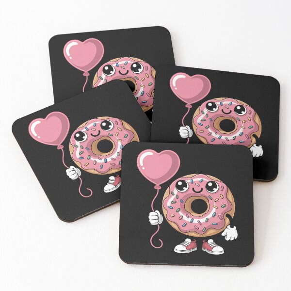 Item preview, Donut Heart Balloon Valentine's Day Cute Sweets designed and sold by Formatage.