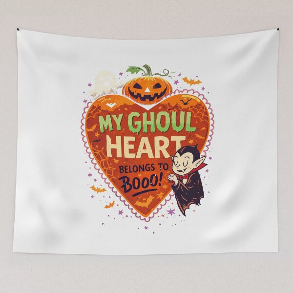 Item preview, Halloween Ghoul Heart T-Shirt designed and sold by Matinez Pink.