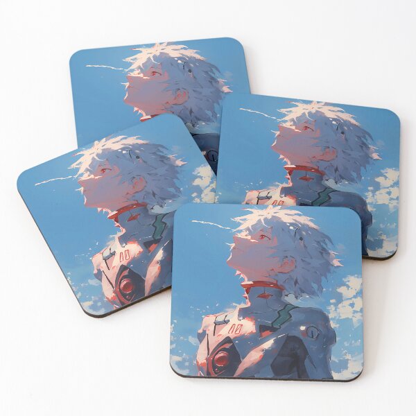 Item preview, Kaworu Nagisa Neon Genesis Evangelion Sky Calm Lofi Mood designed and sold by riadjamai.