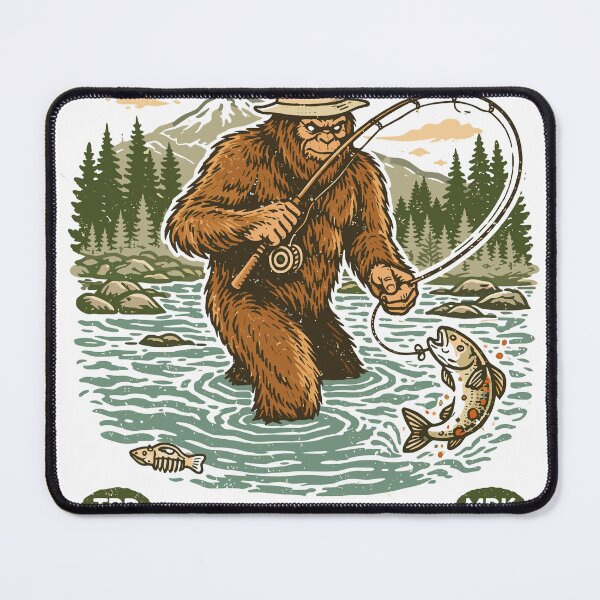Item preview, Bigfoot Fishing T-Shirt designed and sold by Matinez Pink.