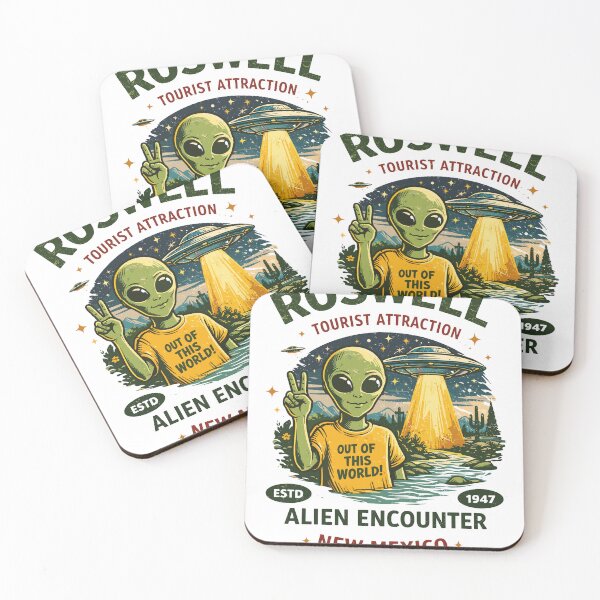 Item preview, Roswell Alien Encounter T-Shirt designed and sold by Matinez Pink.