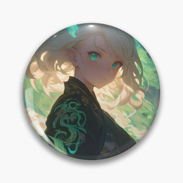 Item preview, Shiemi Moriyama Blue Exorcist Kimono Green Aura Serene Waifu designed and sold by riadjamai.