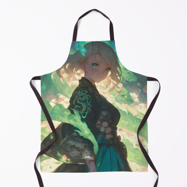 Item preview, Shiemi Moriyama Blue Exorcist Kimono Green Aura Serene Waifu designed and sold by riadjamai.