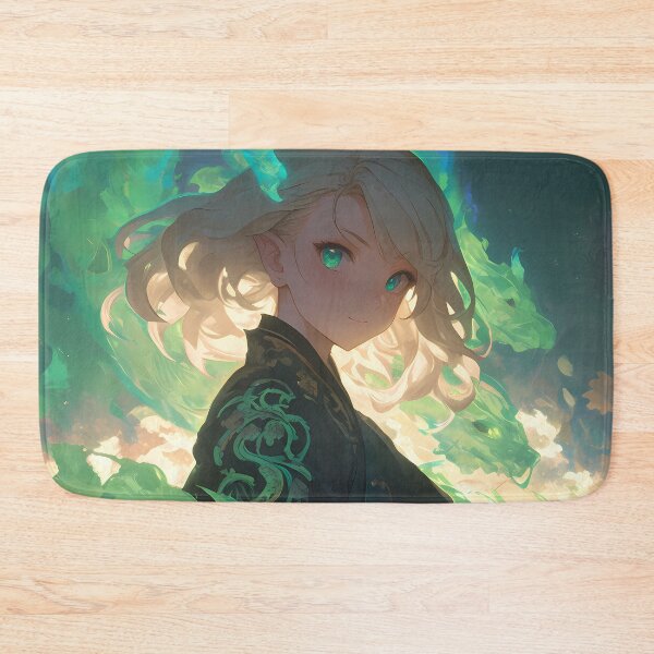 Item preview, Shiemi Moriyama Blue Exorcist Kimono Green Aura Serene Waifu designed and sold by riadjamai.