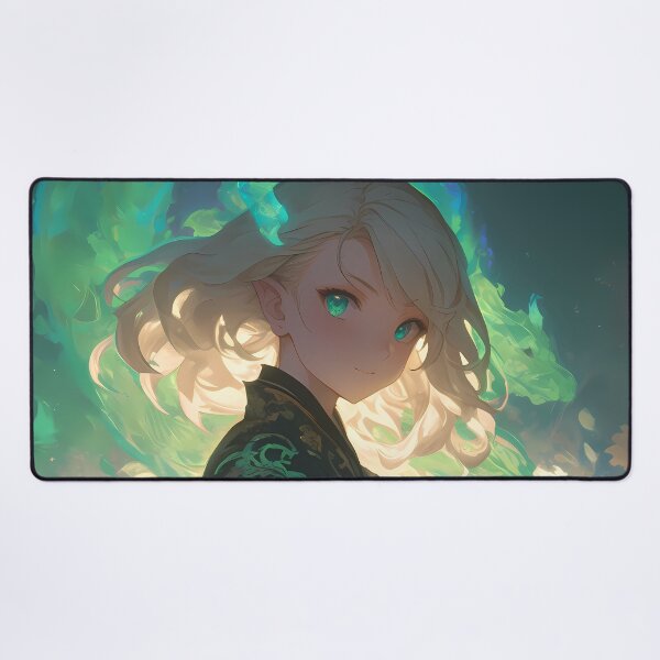 Item preview, Shiemi Moriyama Blue Exorcist Kimono Green Aura Serene Waifu designed and sold by riadjamai.