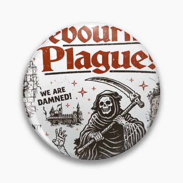 Item preview, Flesh Devouring Plague Warning Sign designed and sold by Matinez Pink.