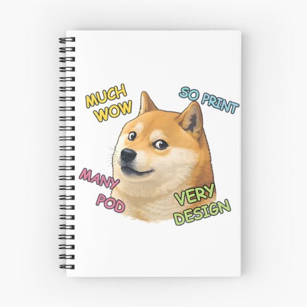 Item preview, Much Wow Doge Meme Funny POD Humor Design designed and sold by VibeFusionX.