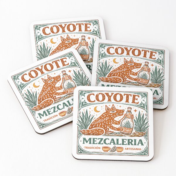 Item preview, Coyote Mezcaleria T-Shirt designed and sold by Matinez Pink.