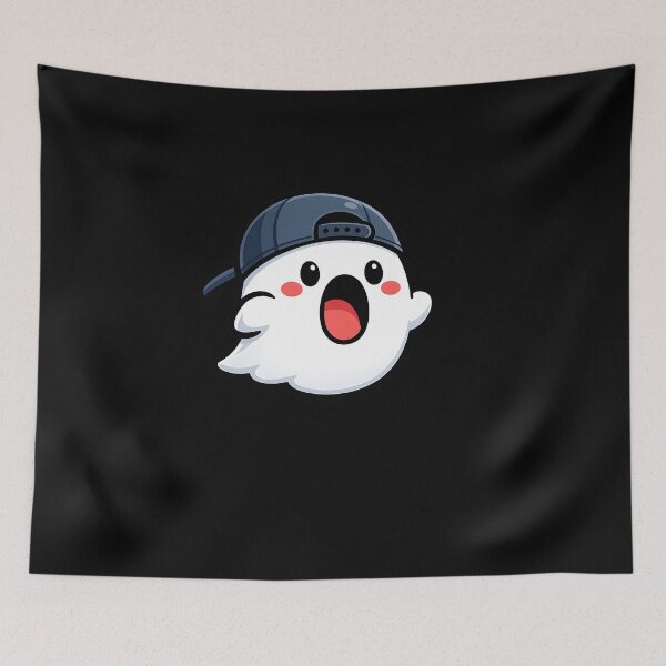 Item preview, Cute Ghost with Cap Design designed and sold by HUTEND.