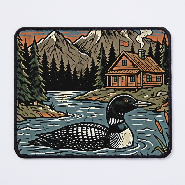 Item preview, Stupid Canada Wolf Bird Loon Lake Cabin Mountain Wilderness designed and sold by graphixpolash.