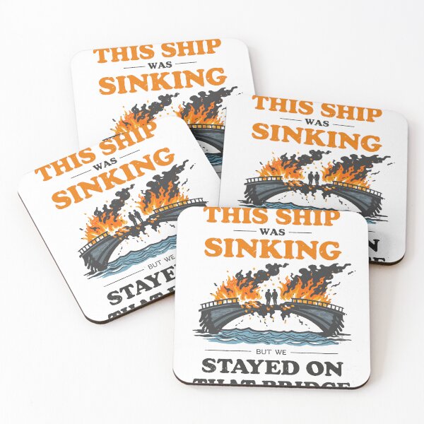 Item preview, Bridge Sinking Ship T-Shirt designed and sold by Matinez Pink.
