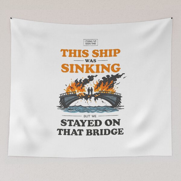 Item preview, Bridge Sinking Ship T-Shirt designed and sold by Matinez Pink.