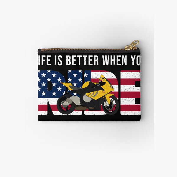 Item preview, Life Is Better Riding Motorcycle USA designed and sold by FroggyBaBoy.
