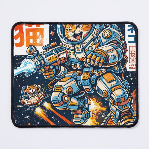 Item preview, Mecha Cat Space Combat T-Shirt designed and sold by Matinez Pink.