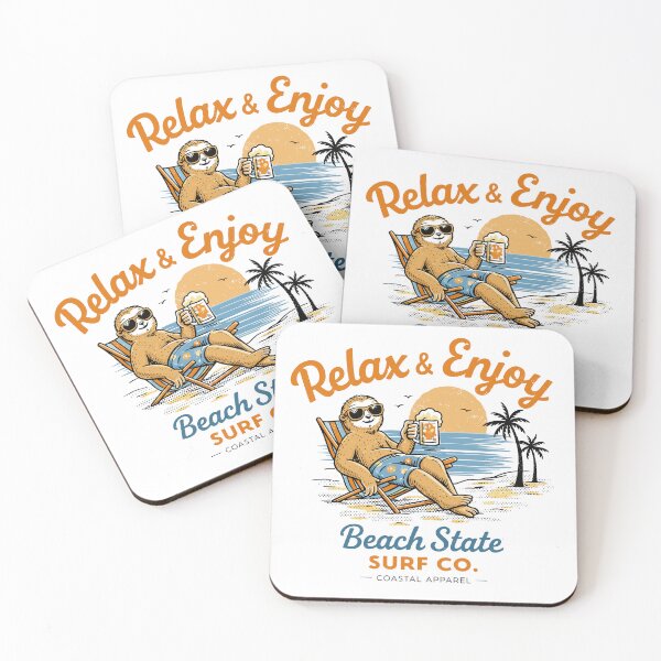 Item preview, Relax & Enjoy Beach Surf T-Shirt designed and sold by Matinez Pink.