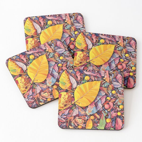 Item preview, Autum leaves and berries designed and sold by Sploonfish.