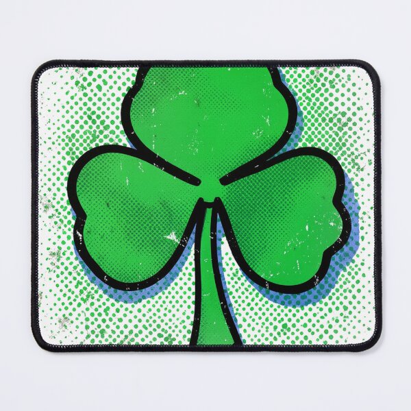 Item preview, Distressed Pop Art Shamrock with Green Speckles designed and sold by Bloomkept.