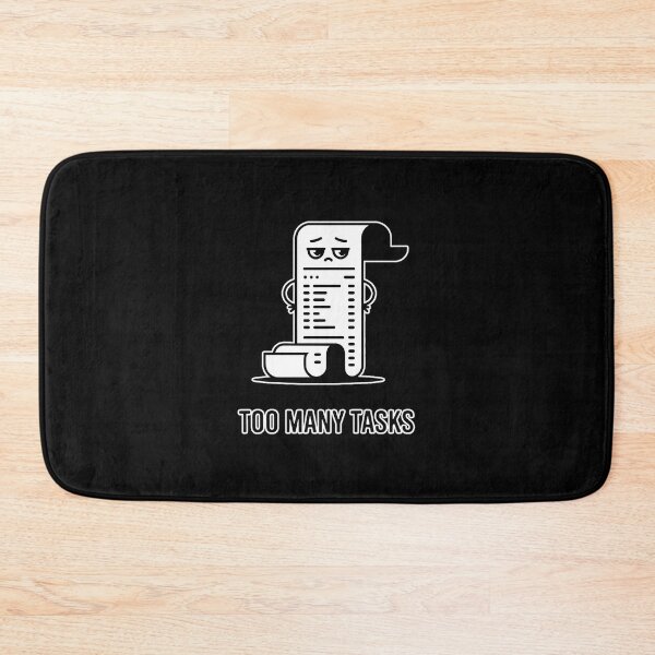 Item preview, Too Many Tasks Receipt Life Admin Fatigue Minimalist Meme Shirt designed and sold by ImaginedSpace7.