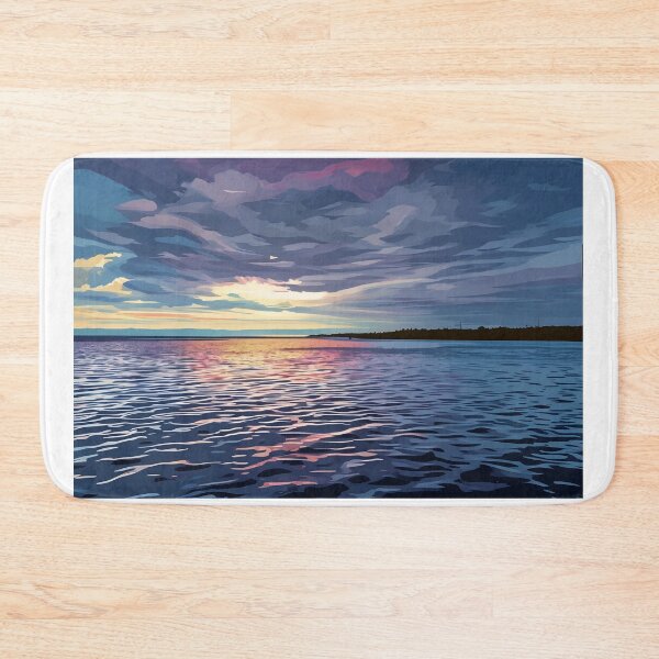 Item preview, Sunset and rain over the sea designed and sold by Sploonfish.