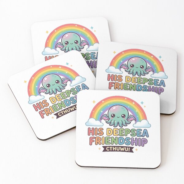 Item preview, Kawaii Cthuwu Cthulhu Rainbow Deepsea Friendship designed and sold by k3rstman1.