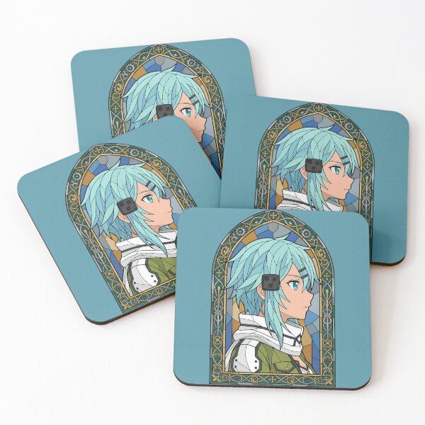 Item preview, Sinon Sword Art Online Stained Glass Profile Portrait designed and sold by mildaclairmo.