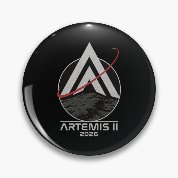 Item preview, Artemis 2 2026 Lunar Mission Inspired Space Emblem designed and sold by SuePFields.