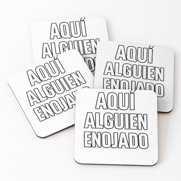 Item preview, Aquí Alguien Enojado – Funny Angry Mood Minimalist Typography Design designed and sold by MARSHORY.