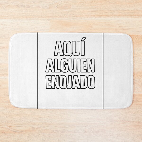 Item preview, Aquí Alguien Enojado – Funny Angry Mood Minimalist Typography Design designed and sold by MARSHORY.
