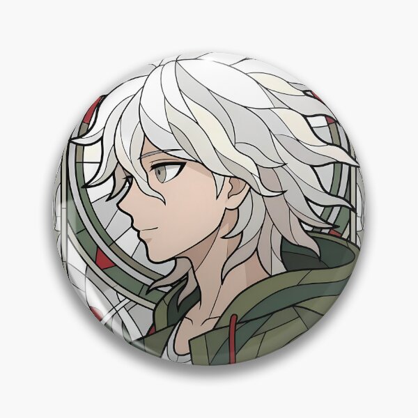 Item preview, Makoto Naegi Danganronpa Stained Glass Portrait designed and sold by mildaclairmo.
