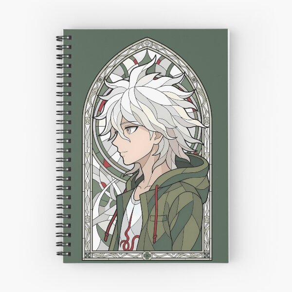 Item preview, Makoto Naegi Danganronpa Stained Glass Portrait designed and sold by mildaclairmo.
