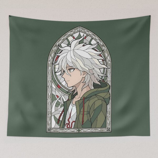 Item preview, Makoto Naegi Danganronpa Stained Glass Portrait designed and sold by mildaclairmo.