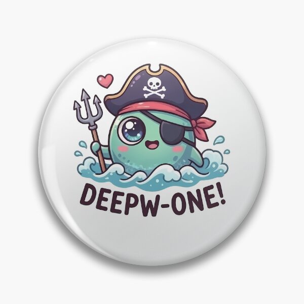 Item preview, Cute Kawaii Deep One Pirate Sea Monster designed and sold by k3rstman1.