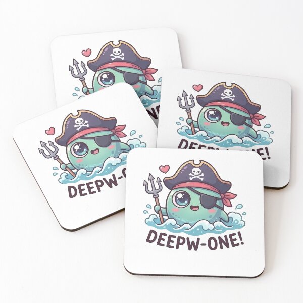 Item preview, Cute Kawaii Deep One Pirate Sea Monster designed and sold by k3rstman1.