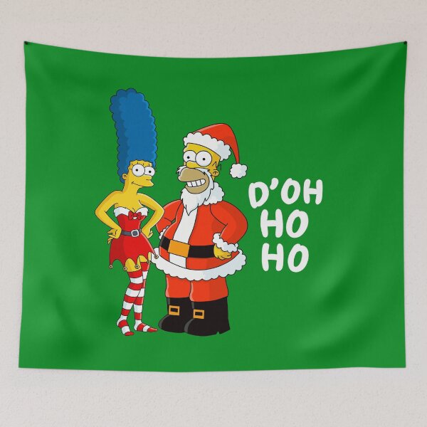Item preview, D’oh Ho Ho - Homer Simpson Couple Christmas  designed and sold by ZERO-MIND.