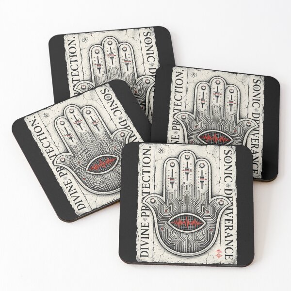 Item preview, Divine Techno Hamsa Hand Sonic Protection designed and sold by k3rstman1.