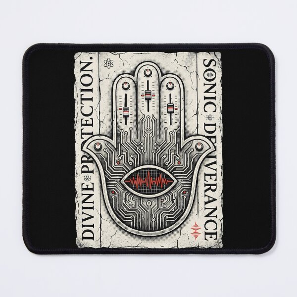 Item preview, Divine Techno Hamsa Hand Sonic Protection designed and sold by k3rstman1.
