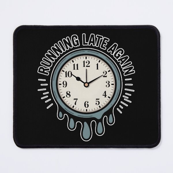 Item preview, Running Late Again Melting Clock Time Anxiety Aesthetic Meme Shirt designed and sold by ImaginedSpace7.
