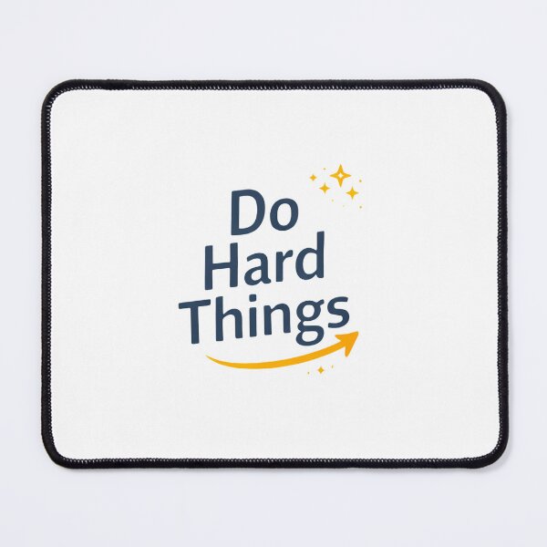 Item preview, Do Hard Things Minimal Motivational Design | Simple Discipline Quote designed and sold by Lovestickerco.