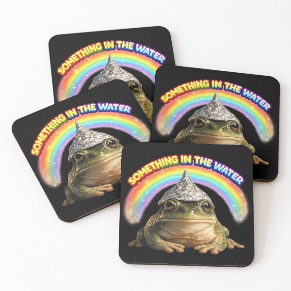Item preview, Foil Hat Gay Frogs Jones designed and sold by MaxLevelMerch.