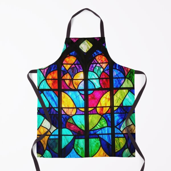 Item preview, Stained Glass Abstract Jewel Tones Art designed and sold by Bloomkept.