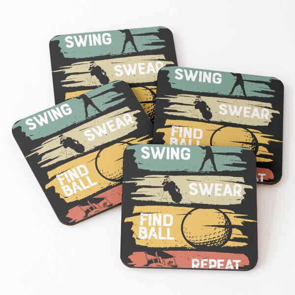 Item preview, Swing Swear Find Ball Repeat Retro Golfing designed and sold by SyncSusscess.