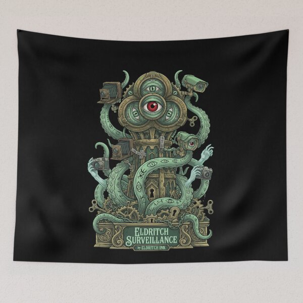 Item preview, Eldritch Surveillance Cosmic Horror Lovecraftian Monster designed and sold by k3rstman1.
