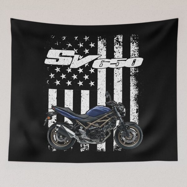 Item preview, SV650 American Flag Naked Bike Design designed and sold by FroggyBaBoy.
