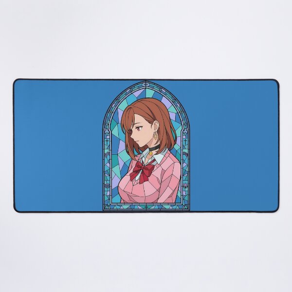 Item preview, Momo Ayase Dandadan School Stained Glass Portrait designed and sold by mildaclairmo.