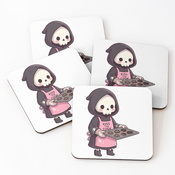 Item preview, Cute Chibi Grim Reaper Baker Kiss The Cook designed and sold by k3rstman1.